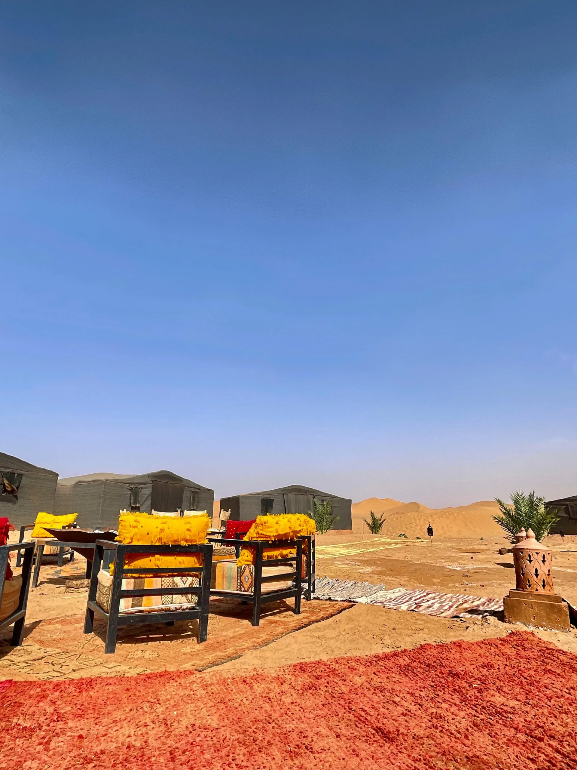 Comfortable Mezouaria desert camp room near Mhamid