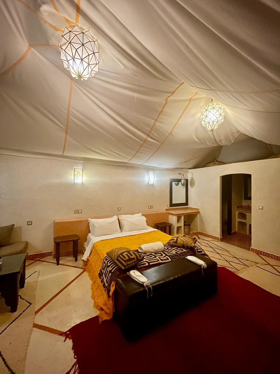 Luxury desert camp in Mezouaria Morocco