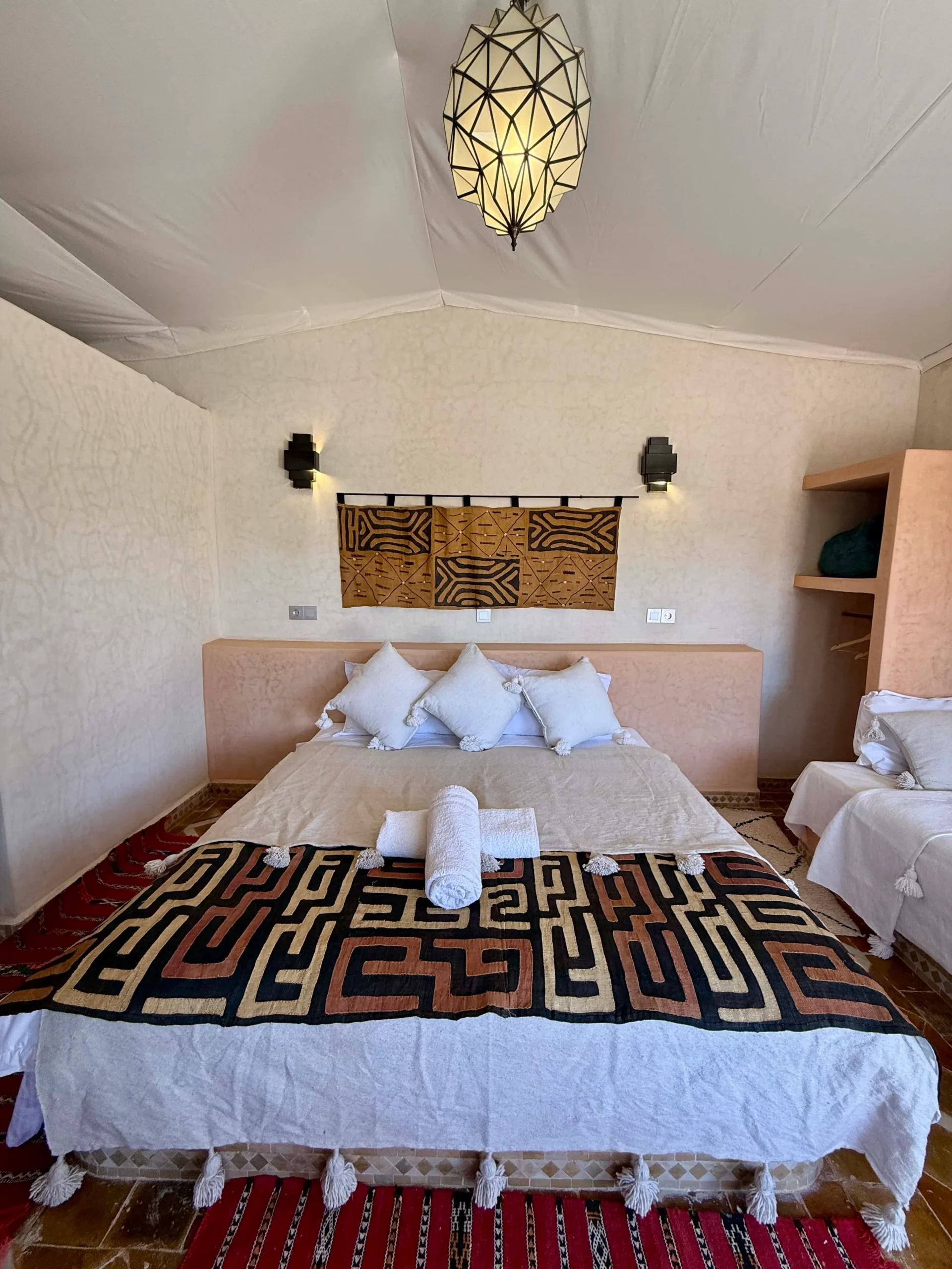 Spacious desert room in Erg Chigaga luxury camp