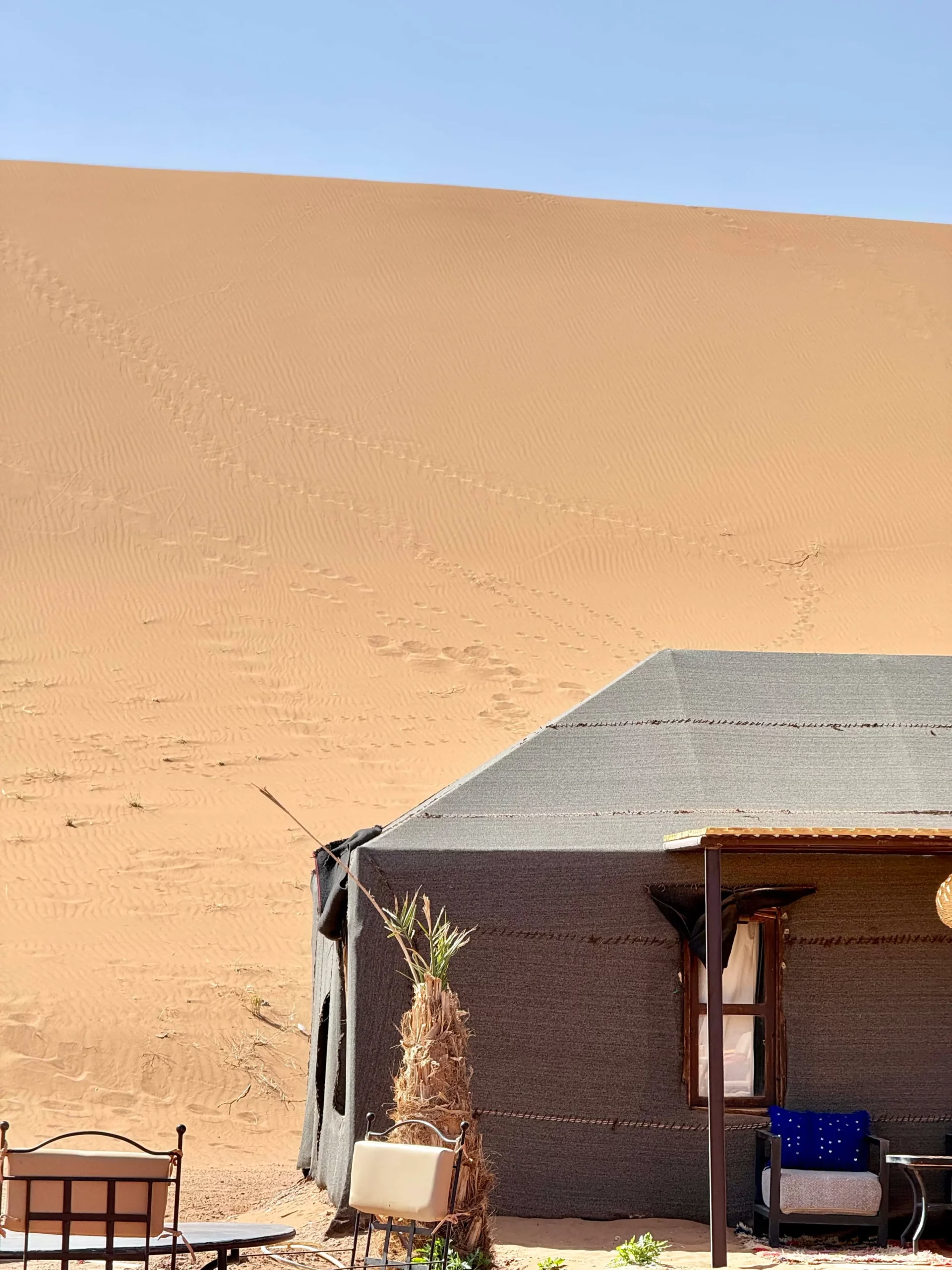 Premium luxury camp close to dunes in Erg Chigaga